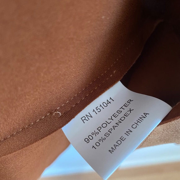 L Few Mode Trench Style Faux Suede Coat Jacket NO BELT - Picture 7 of 7